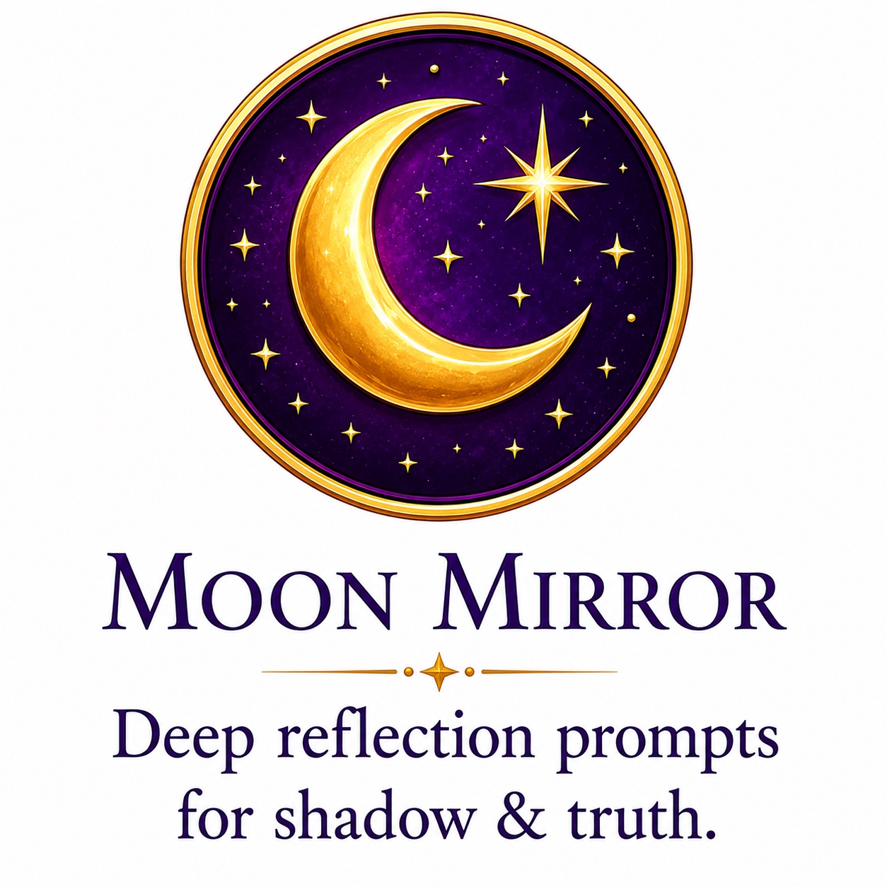 Moon Mirror — Deep reflection prompts for shadow & truth
